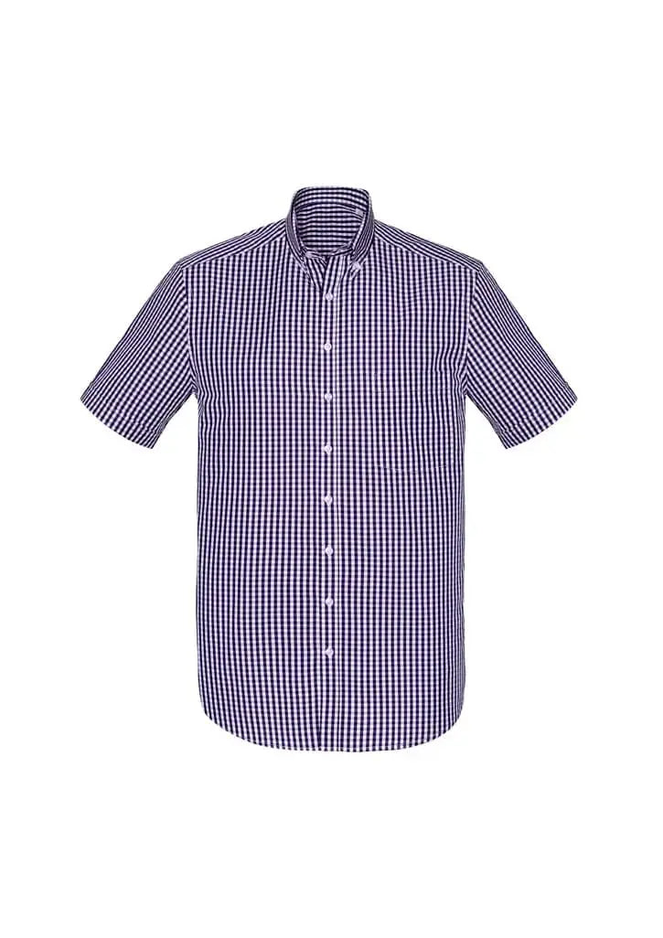 Biz Corporates Springfield Mens Short Sleeve Shirt 43422 Corporate Wear Biz Corporates XS Purple Reign